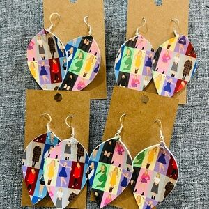 Taylorr Swift ERAS leather earrings